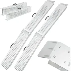 Arebos Klappbare Auffahrrampe für Motorrad und Kleinfahrzeuge