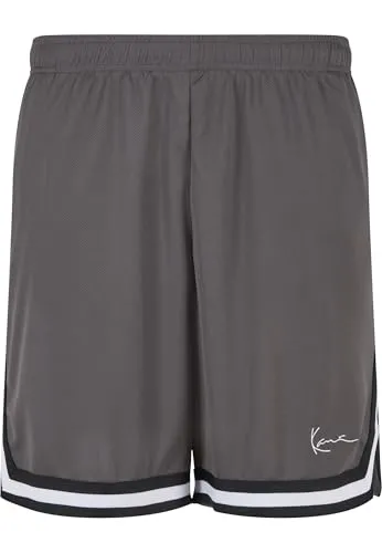 Karl Kani Herren KM-PS011-012-06 Small Signature Essential Mesh Shorts Anthracite, XS