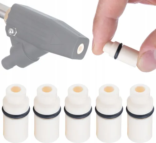 Rosfix Set Keramikdüsen 5 Stk. – Ersatz für Sandstrahlaufsatz Kärcher K2–K7 | Ø11,2 mm, Länge 25,5 mm, Auslass 8,6 mm | Verschleißfest & Langlebig | Zubehör für Hochdruckreiniger