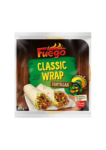 Fuego Tortillas Classic Wrap 20cm 0.320kg 4007552308802 von Fuego