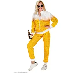 W WIDMANN MILANO Party Fashion - Kostüm Trainingsanzug, auffälliges Bierdesign für Karneval und Partys, ideal für Gruppen und Familien