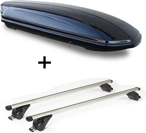 Dachbox MAA580L & Dachträger KING1 für VW Tiguan 5N
