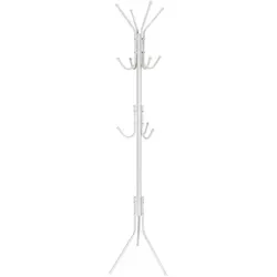 hjh OFFICE Garderobenständer SPACE IV - Kleiderständer aus robustem Stahl, bis zu 55 kg belastbar, ideal für Büro und Zuhause – sorgt für Ordnung und Stil in jedem Raum.