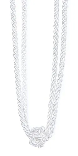 mein-gardinenshop Raffhalter / Gardinen-Accessoire / Vorhangdekoration MARINELLA mit Spannweite 60cm (weiß)