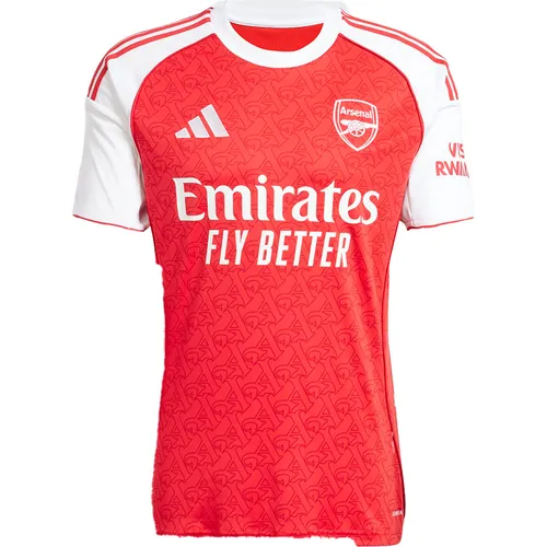 Adidas Arsenal FC 25/26 Heimtrikot - Weiß - Klassisches Heimtrikot in Weiß mit rotem Rumpf und einzigartigem Vintage-Design. Aus weichem Material mit feuchtigkeitsabsorbierender Technologie für höchsten Tragekomfort – ideal für jeden Fan.
