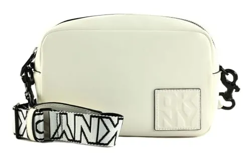 DKNY Women's Everyday Camera Bag, Optic White/Black - Umhängetaschen mit praktischem Design – die Kenza Camera Bag bietet vielseitige Tragemöglichkeiten und praktische Fächer für schnellen Zugriff auf Ihre Essentials.