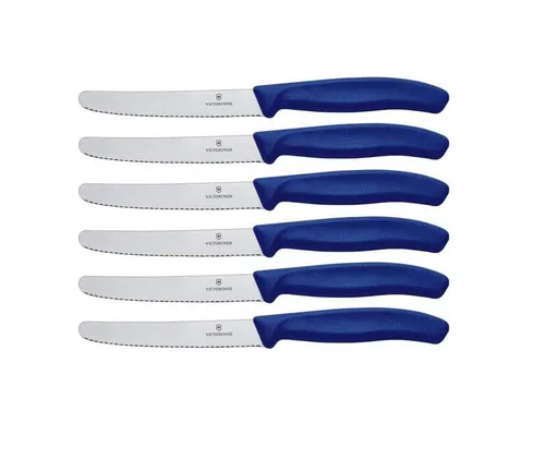 Victorinox Tafelmesser 6-tlg. Swiss Classic Blau von Victorinox