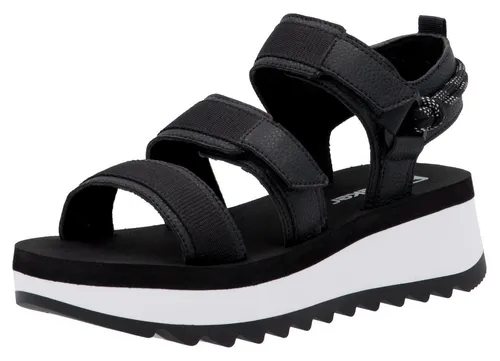 Rieker Sport Adelaide Plateausandale Sommerschuh, Outdoorsandale, Sandalette mit Klettverschlüsse