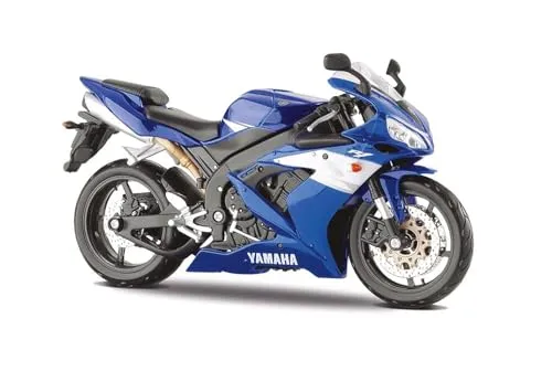 Maisto M32712 1:12 Motorrad-Yamaha YZF-R1, Verschiedene Designs und Farben, Mittel, Blau