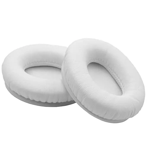 vhbw Ohrpolster kompatibel mit Beats by Dr. DRE Solo HD 1 Kopfhörer Headset, Polyurethan/Schaumstoff Weiß