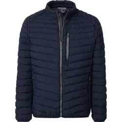 CASAMODA Herren Steppjacke dunkelblau, Gr. 4XL - Die CASAMODA Steppjacke bietet durch ihre wind- und wasserabweisende Struktur hohen Tragekomfort bei jedem Wetter. Mit praktischen Reißverschlusstaschen und einem hoch schließenden Stehkragen ist sie ideal für Ausflüge und Freizeit.