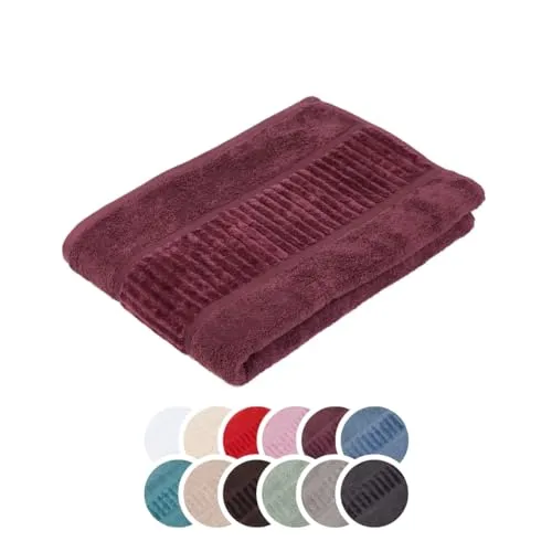 liebling Duschtuch Bio Baumwolle, Serie Organic, 500 gr. / m², 70 x 140 cm, 60 Grad, saugstark, schnelltrocknend, Farbe: Beere