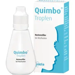 Quimbo Tropfen 30 ml - Praktische Tropfen für die symptomatische Linderung von Hustenreiz. Ideal für die gezielte Anwendung bei trockenem Husten.