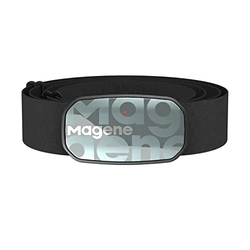 Magene H603 Pulsmesser Brustgurt HRM Fitness Tracker IP67 wasserdichte Unterstützung Bluetooth 4.2 und ANT+, Kompatibel Wahoo, Zwift, Strava, Elite HRV Blau