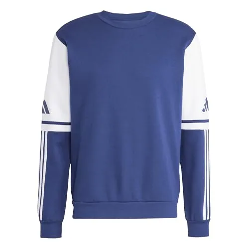adidas Herren Pullover Squadra 25 SW CREW blau XS - Herren-Sweatshirt für Fußballsport, aus 70% Baumwolle, 30% Polyester, angenehm im Tragen und pflegeleicht bei 30°C Maschinenwäsche.