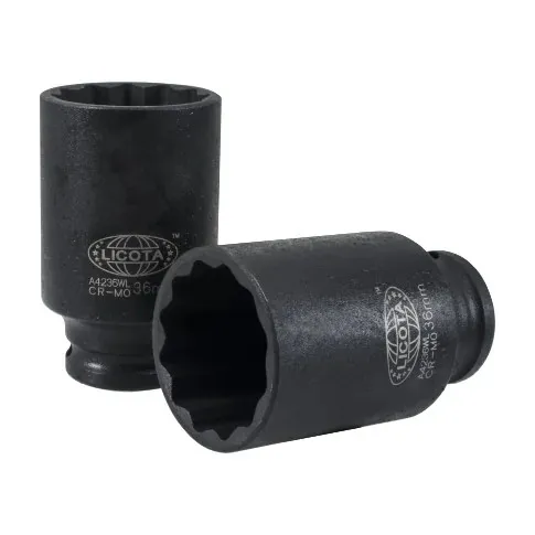 Schlagschraubernuss 8mm Cr-Mo Stahl, 1/2 Zoll, 12-Kant