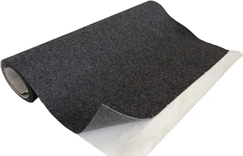 Produktbild TAPHICEROS Selbstklebend Filzstoff, Graphite, 50cm x 150cm, Nadelfilz Superflex,Bespannstoff aus Filz,Meterware,Innenraumverkleidung Bezugsstoff Bastefilz für DIY Auto Box Liner