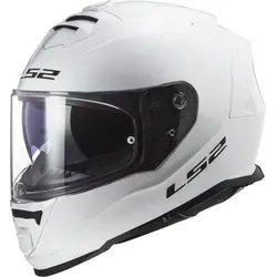LS2 FF800 Storm II Solid Helm in Weiß, Größe 3XL für Männer - Motorradhelm mit kratzfestem Visier, herausnehmbarem Innenfutter und verstärktem Kinnriemen für maximale Sicherheit und Komfort auf jeder Fahrt.