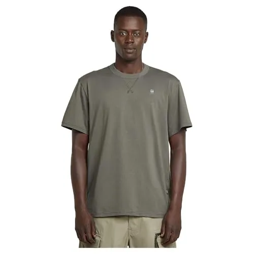 G-STAR Herren Nifous T-Shirt, Grau - T-Shirts für Herren mit Grafikdetail auf der Brust, leichter Stoff für optimalen Tragekomfort – perfekt für lässige Outfits.