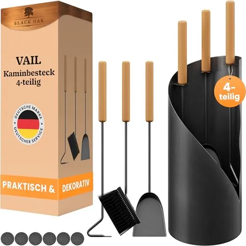 BLACK OAK Kaminbesteck VAIL 4-teilig von BLACK OAK