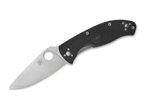 Spyderco Tenacious Lightweight Taschenmesser - Schwarz mit Liner Lock - Hochwertiges Taschenmesser mit 8,6 cm Klinge aus 8CR13MoV Edelstahl, ideal für Outdoor-Aktivitäten. Leicht und praktisch mit Clip für einfache Befestigung.