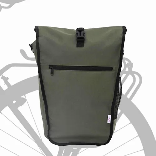 vidaXL Fahrradtasche für Gepäckträger 20 L - Olivgrün - Fahrradtaschen mit 20 Litern Stauraum, ideal für Radfahrer, die Stil und Funktionalität suchen. Robustes Polyester-Material schützt vor Wetter und Verschleiß.
