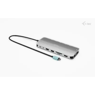 i-tec USB-C Metal Nano Dock mit 2x HDMI - Weiteres Notebook-Zubehör mit 2x HDMI, GLAN, Audio/Mic und SD/microSD für vielseitige Anschlussmöglichkeiten und optimales Multitasking.