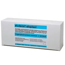 aluderm®-aluplast - elastischer Fingergelenkverband, 4,0x7,2 cm, weiß - Kompressen & Verbände, besonders hautfreundlich und atmungsaktiv, ideal für empfindliche Haut oder Pflasterallergien.