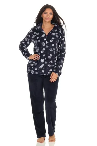 Normann Relaxanzug für Damen - Bequemer Hausanzug aus Coralfleece in Winterdesign - Entspannen Sie stilvoll mit diesem bequemen Damen-Hausanzug aus weichem Coralfleece. Ideal für gemütliche Abende, in trendigem winterlichem Design!