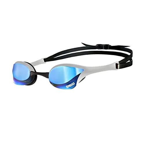 arena Cobra Ultra Swipe Mirror Unisex Race Schwimmbrille - Schwimmbrille für Wettkampfschwimmer mit innovativer Swipe Anti-Beschlag-Technologie und UV-Schutz, sorgt für optimalen Komfort und sicheren Sitz dank 5 austauschbarer Nasenstege.