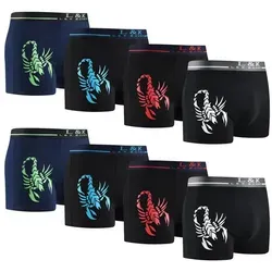 L&K Boxershorts 1104-1121 (8er-Pack) Herren Boxershorts aus Baumwolle mit tollem Muster schwarz XL