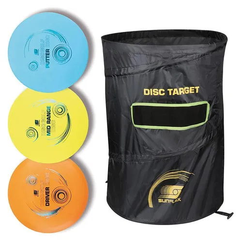 Sunflex Disc Golf Wurfscheiben + Target Set von SUNFLEX