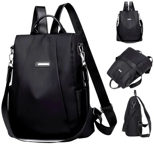 Black Urban Elegant Waterproof Uni Backpack