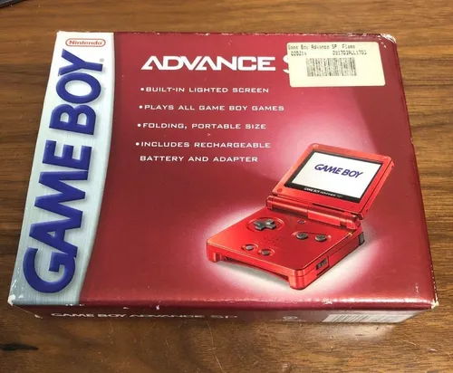 Produktbild Nintendo Game Boy Advance SP Flame Red VGA 85+ Gold US Version