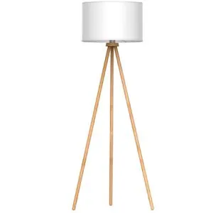 Tomons LED Stehlampe aus Holz - elegante Standleuchte mit 8W LED - Standleuchten mit modernem Design, Holzoptik und energiesparendem 8W LED-Leuchtmittel, ideal für gemütliche Wohnräume.