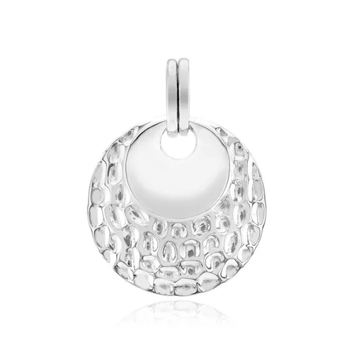 Texturierter Sterlingsilber-Anhänger