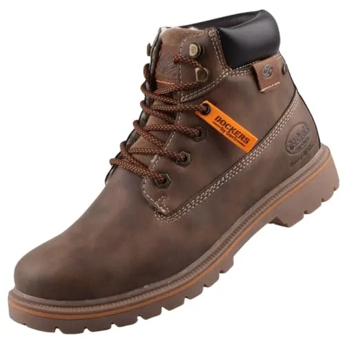 Dockers by Gerli Herren 43EA101 Combat Boots, Braun (Cafe 320), 43 EU