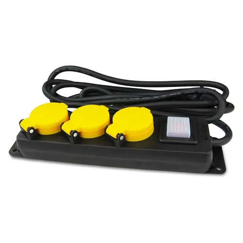 Outdoor Außensteckdose 3-Fach Steckdosenleiste Garten Außenbereich Steckdose