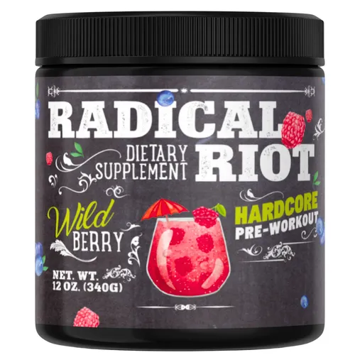 Radical Riot V3 Wild Berry - 340 g Kraftverstärker - Vitamine & Mineralien, leistungssteigernde Formel für mehr Energie und Ausdauer im Training.