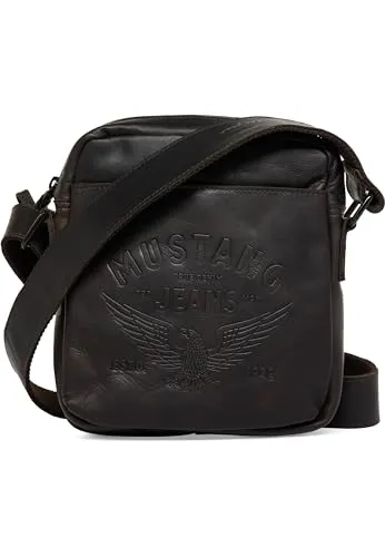 MUSTANG Umhängetasche Valencia - Umhängetasche aus hochwertigem Leder mit stufenlos verstellbarem Schulterriemen für optimalen Tragekomfort. Ideal für die Stadt und mit praktischen Fächern für schnellen Zugriff auf Ihre Essentials.