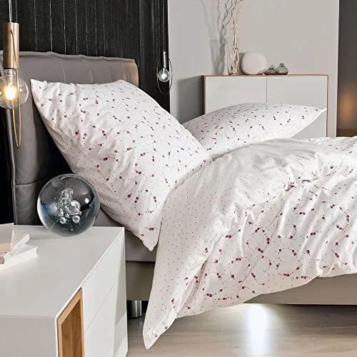 Janine 6483 Feinbiber Bettwäsche Beere 155x200 cm + 80x80 cm