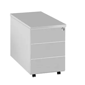 Kerkmann Rollcontainer lichtgrau mit 3 Auszügen - Rollcontainer mit 3 Auszügen, flexibel und abschließbar für mehr Sicherheit und Ordnung am Arbeitsplatz. Ideal für eine strukturierte Ablage Ihrer Unterlagen.