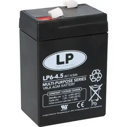 Landport Blei Akku LP6-4,5 6V 4,5Ah AGM T1 wartungsfrei