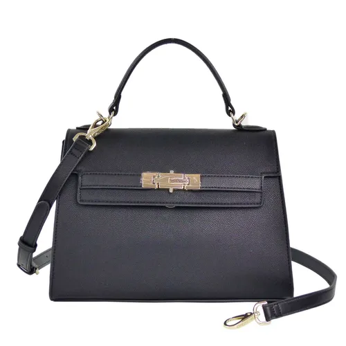 VALENTINO Fae Re Satchel Bag - Elegante Handtasche in Schwarz - Damentaschen, stilvolle Satchel Bag aus hochwertigem Polyurethan, verstellbarer Tragegurt für individuellen Komfort und Freizeitlook.