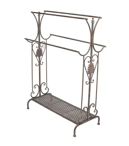 Handtuchhalter Eisen Handtuchständer freistehend Standhandtuchhalter vierarmig