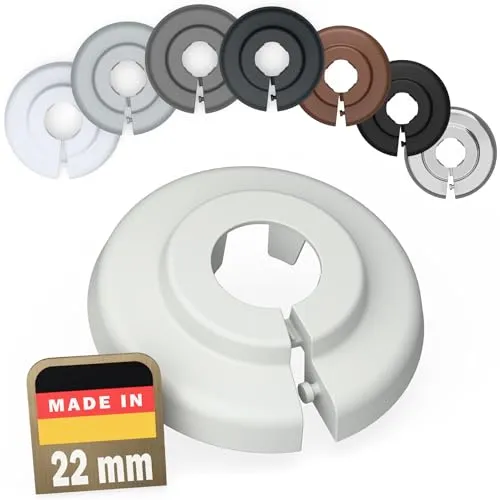 FUX 6 St. Heizungsrohr Rosette 22mm Abdeckung Verkleidung von FUX