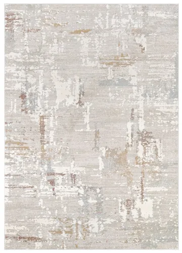 TAPISO Trend Teppich Kurzflor 80x150 cm – Eleganter Wohnzimmerteppich in Creme Beige mit Braun Grau - Moderner Teppich mit elegantem, abstraktem Muster. Ideal für Wohnzimmer und Schlafzimmer. Pflegeleicht, ideal für Fußbodenheizung und sorgt für Behaglichkeit im Raum.