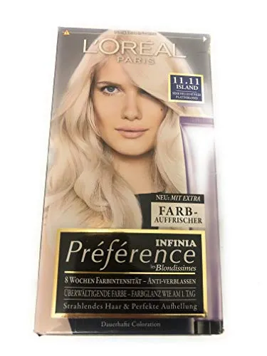 Produktbild L'Oréal Paris Préférence Infinia Coloration Eisblond Sehr helles kühles Platinblond 11.11, 1 St (1er Pack)
