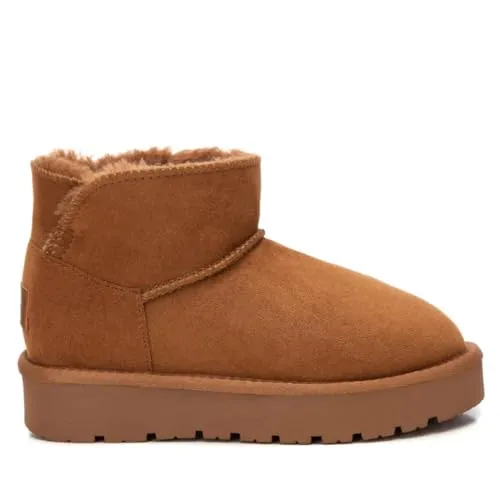 XTI KIDS 151117 Apreskì Stiefel, Camel, 37 EU - Wanderschuhe mit rutschfester Sohle, perfekt für winterliche Abenteuer und sichere Schritte im Schnee.