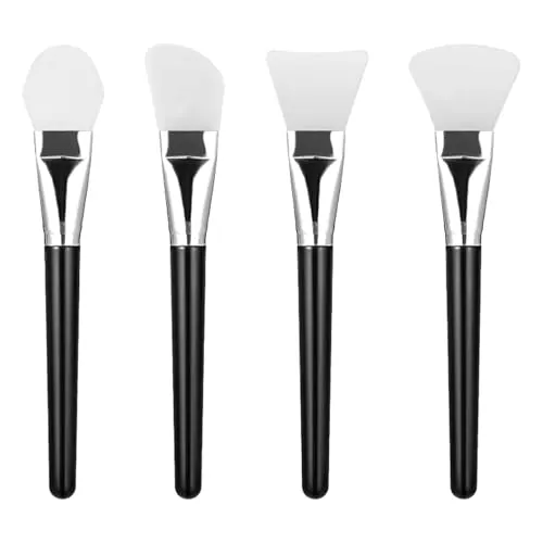 Stück Maskenpinsel,Gesicht,Gesichtsmaskenapplikator,Applikator,Silikon Gesichtsmaske Pinsel,für Gesichtsmasken,Augenmasken,Serum,Reinigungsmaske DIY Hautpflege,Gesichtsschlamm Tonmaske Heimwerken 4